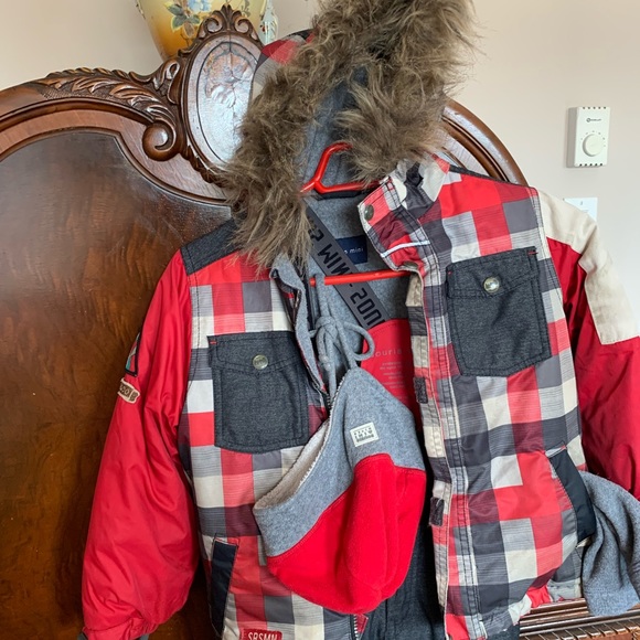 Souris Mini Snow Suit Boy T5 adjustable,polar sweater,hat,turtle neck,Gloves - Picture 3 of 8